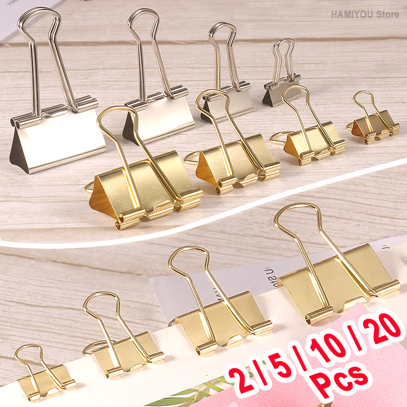Binder Clip Assorted - Clip Fermacarte per Ufficio, Clip a