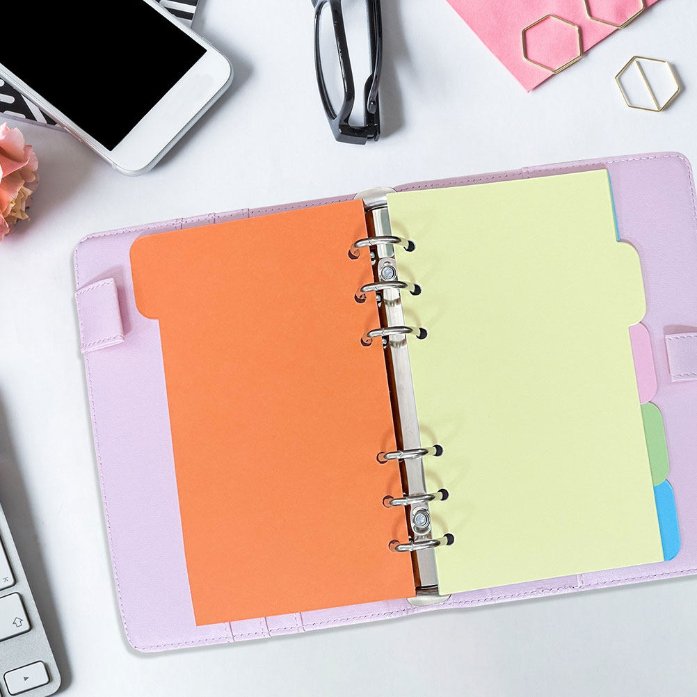 Index Tab Divider - 30 divisori in plastica colorati per
