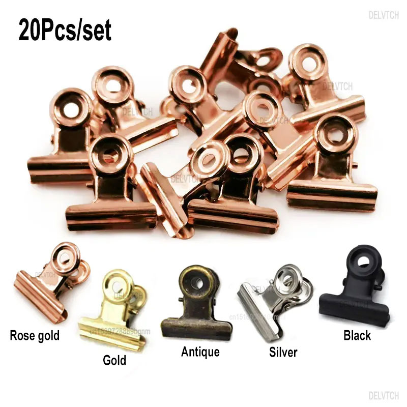 Binder Clip Assorted - 20 pz/set 21mm * 23mm Rotondo