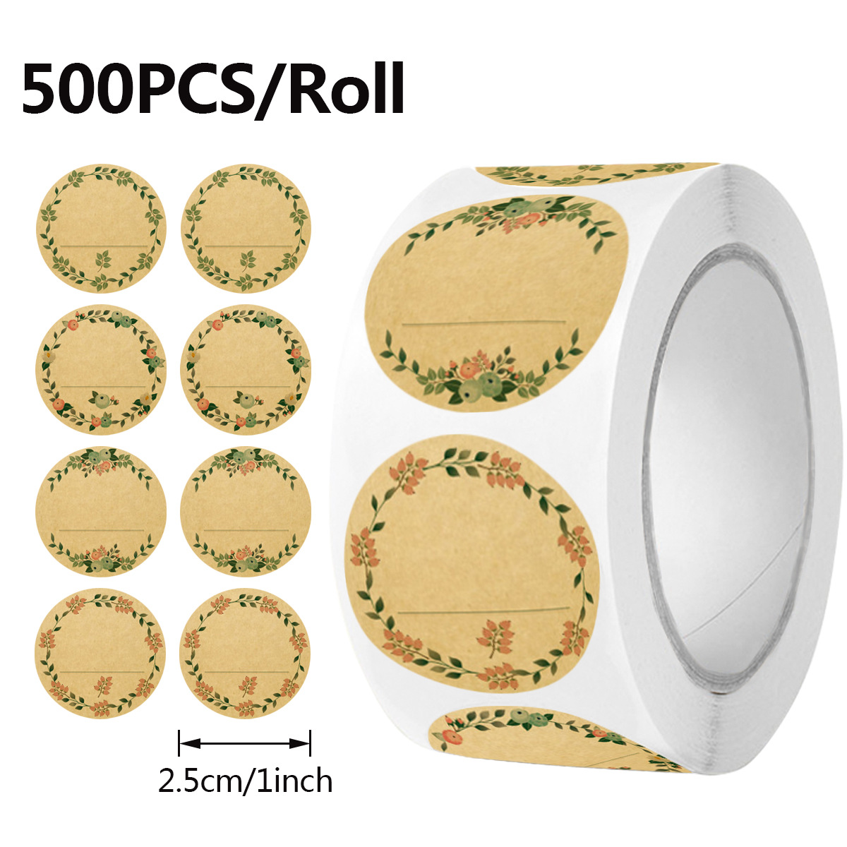 Sticker Label Roll - JCAC 500 pezzi/rotolo Adesivi in Carta
