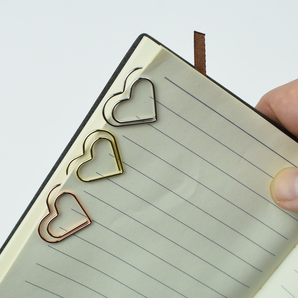 Set da 12 fermagli a cuore col - Binder Clip Assorted recensione e prezzo