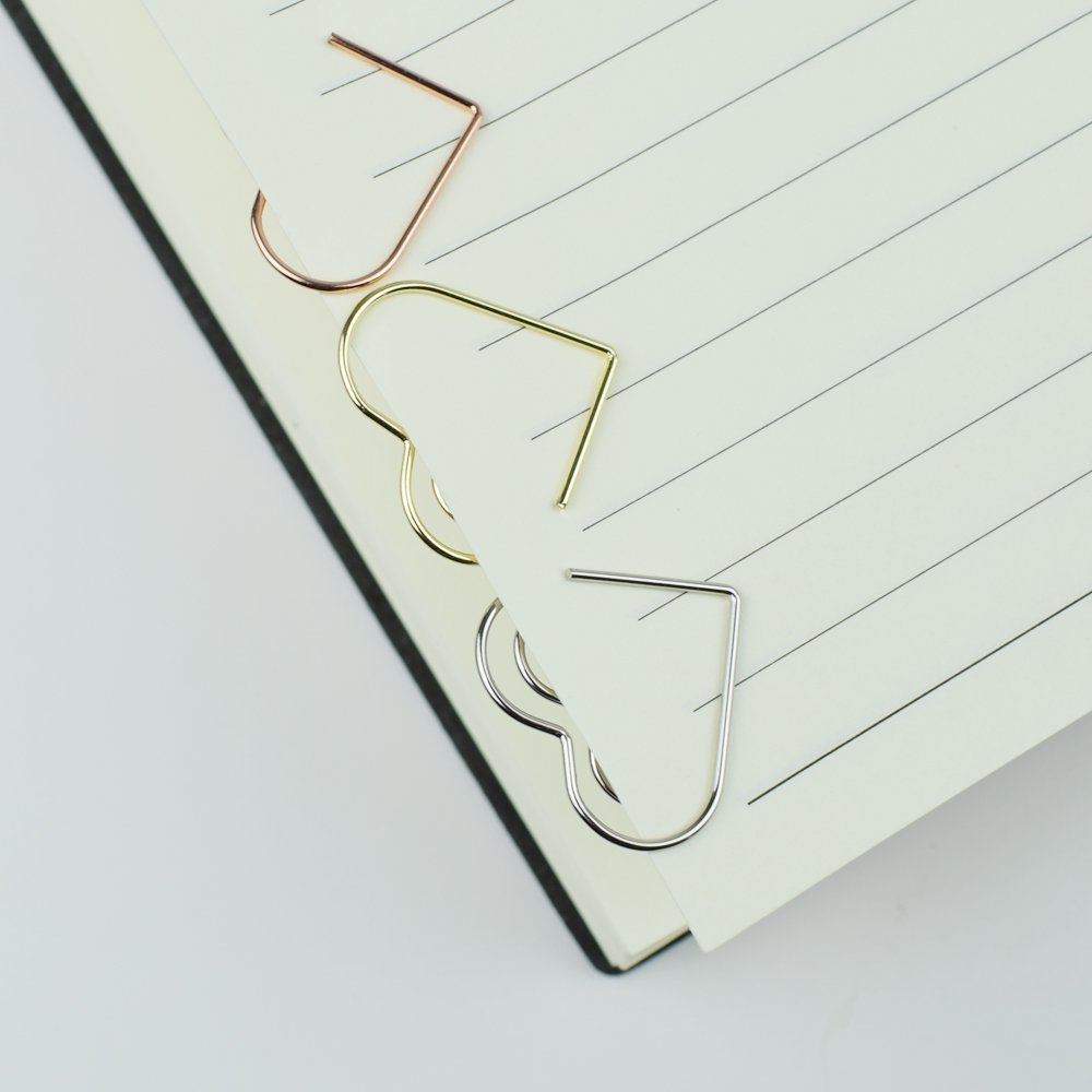 Set da 12 fermagli a cuore col - Binder Clip Assorted recensione e prezzo