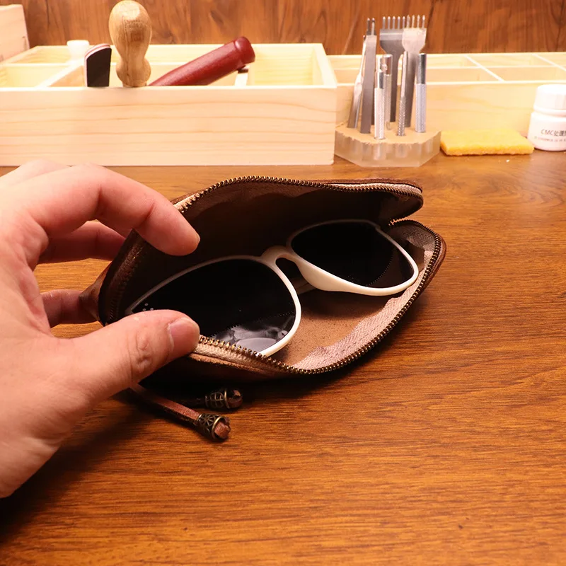 Borsa per penne in pelle di va - Tan Stationery & Office Supply recensione e prezzo