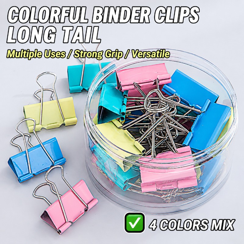 40 pezzi/set di clip per racco - Binder Clip Assorted recensione e prezzo