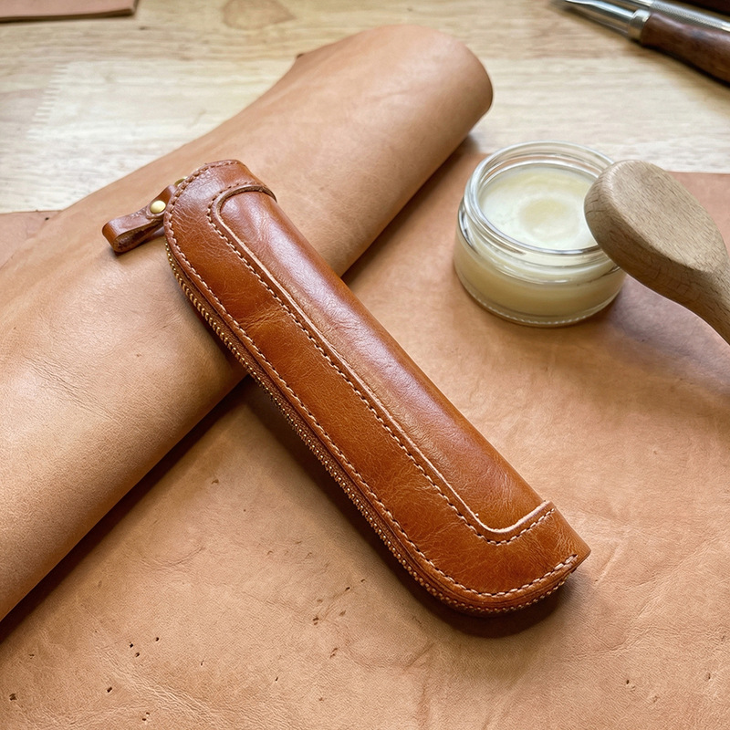 Astuccio vintage in pelle conc - Tan Stationery & Office Supply recensione e prezzo