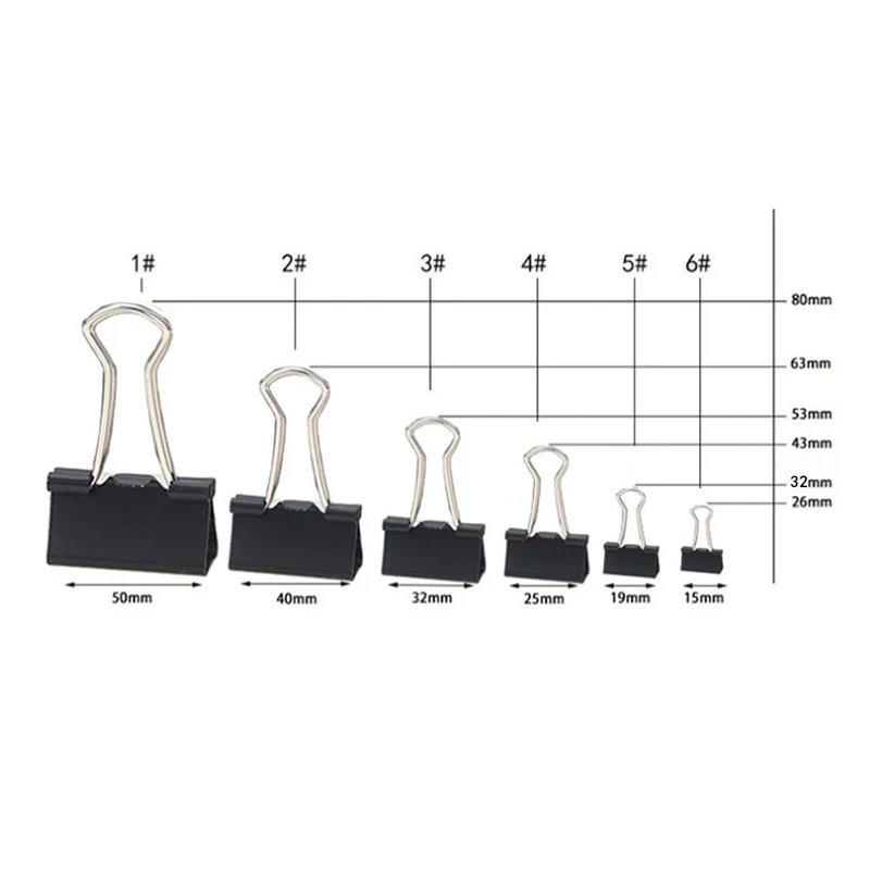10/20 Pezzi Fermagli Metallici - Binder Clip Assorted recensione e prezzo