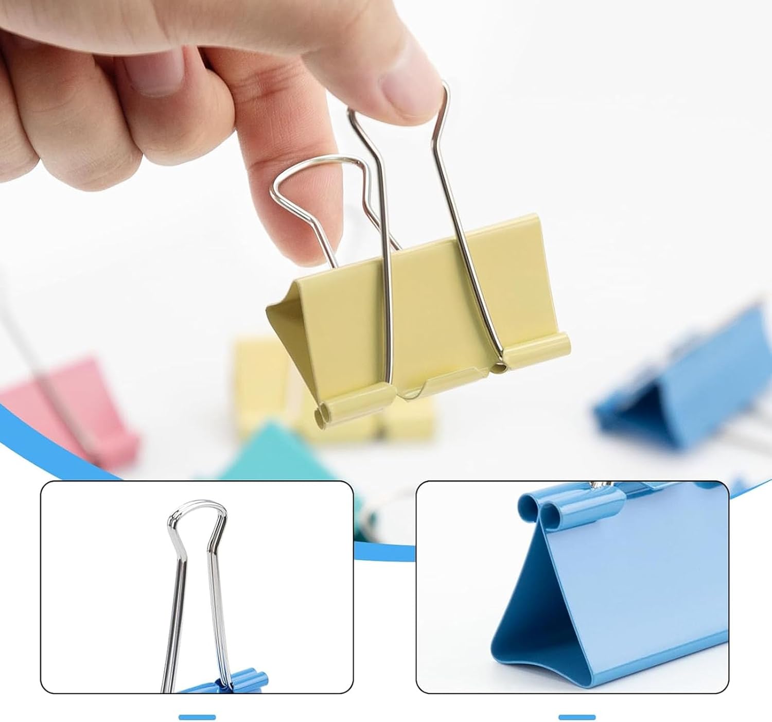 Clip pieghevoli, 40 fermagli p - Binder Clip Assorted recensione e prezzo