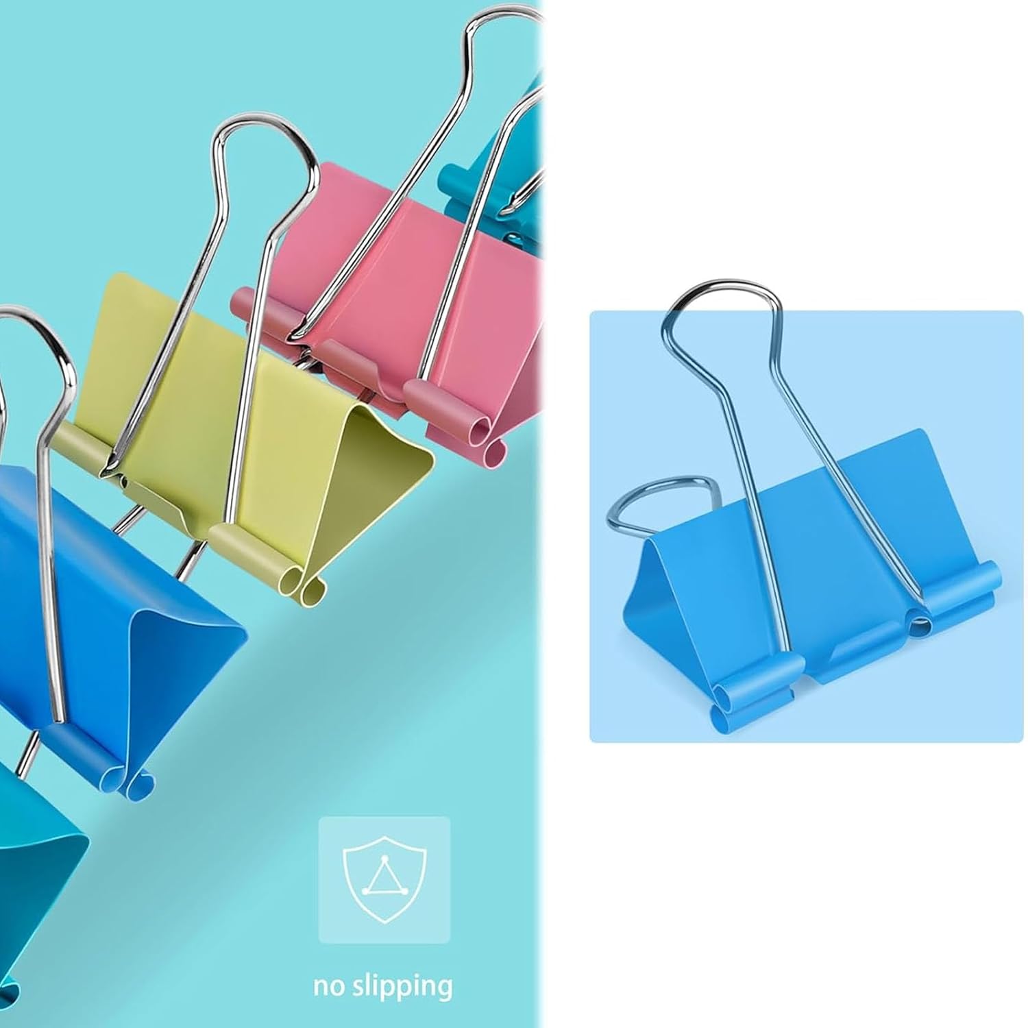 Clip pieghevoli, 40 fermagli p - Binder Clip Assorted recensione e prezzo