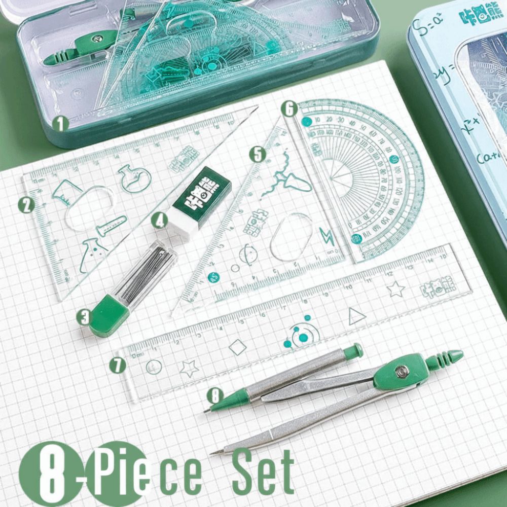 Set di 8 Pezzi Multifunzionale - Compass Geometry Set recensione e prezzo